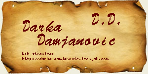 Darka Damjanović vizit kartica